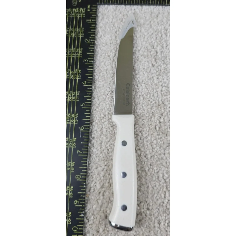 Cuisinart Steak Knife White Triple Riveted Handle C77WTR15P-SK